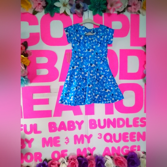 #1717👉🏼 CUTE CASUAL 💙 & 🤍 DRESS - Picture 2 of 7